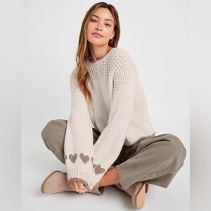 🆕💖Splendid Charity Heart Sweater